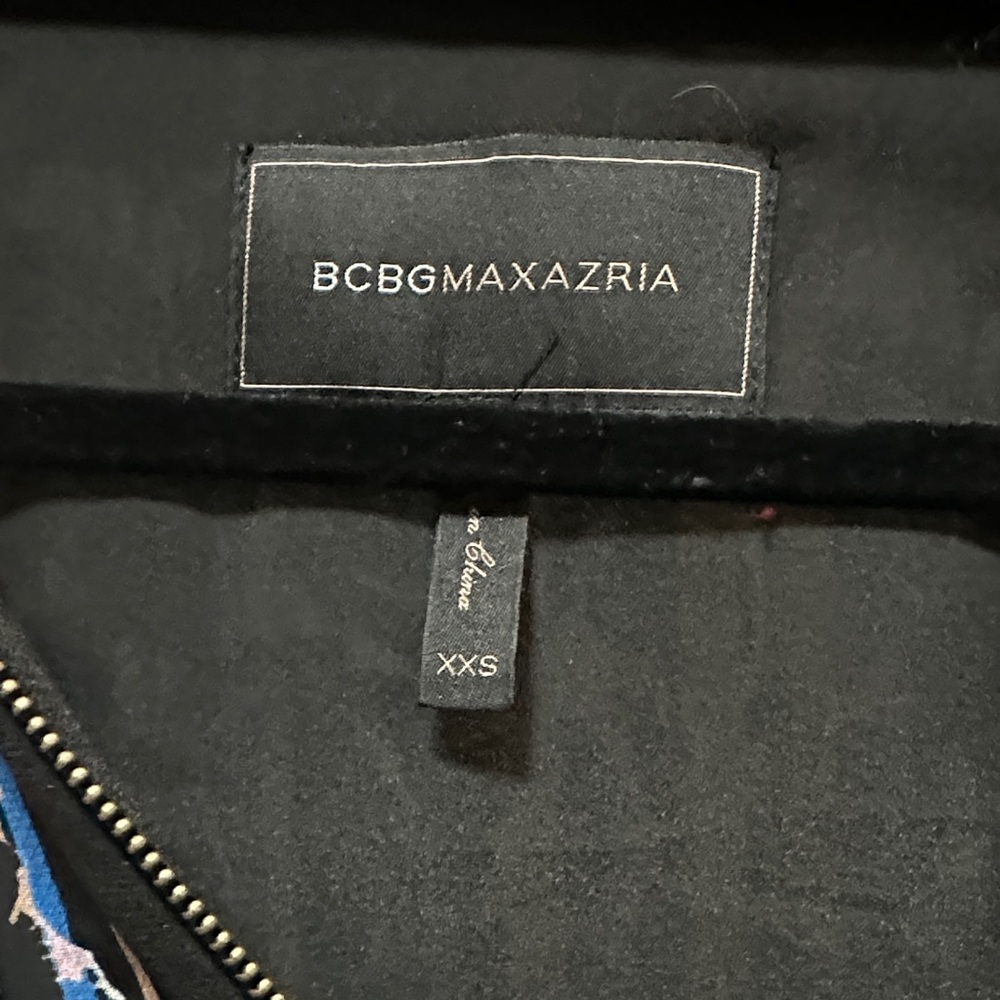 BCBGMaxAzria Multicolor Patterned Bomber Jacket - Picture 2 of 5